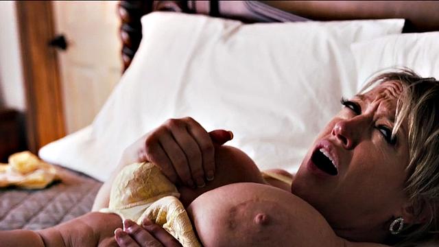 Big bootystepmom cockriding stepson