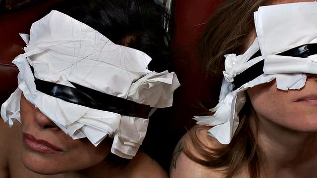 Public anal slut rough fucked in group sex in front of voyeurs