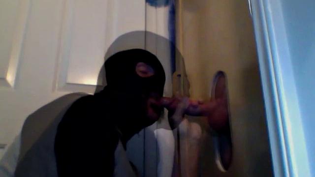 Hot Masked Gloryhole Cock Sucker