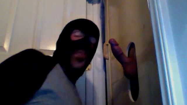 Hot Masked Gloryhole Cock Sucker