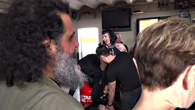 HJ petite teen used for public group humiliation