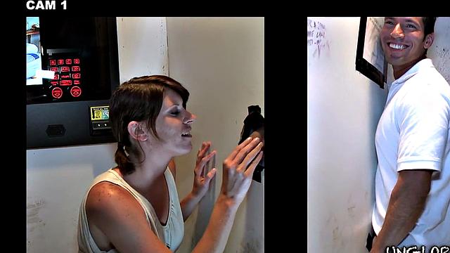 Real straight dude gloryhole sucked by stud till cumshot on face