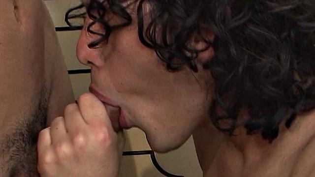 Skinny twink Manuel is in the kitchen cooking when big boy Joshua enters and puts the moves on him. This Latin boy has wanted to fuck his big friend for a long time and decides to take his ass at the counter.