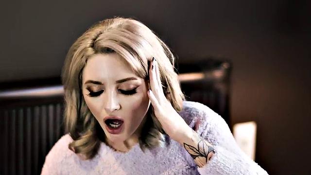 21yo inked slut fucked by stepbrother while stepmom is ill