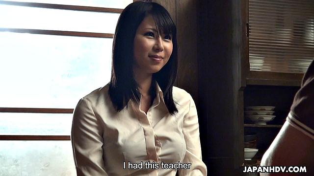 Mikan Kururugi gets drilled by her student