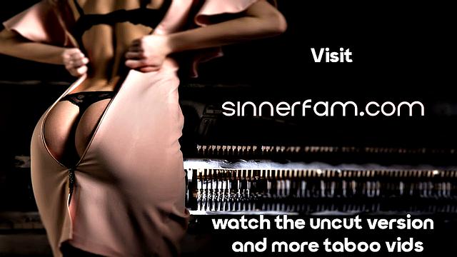 Big-titted lingerie MILF riding stepson