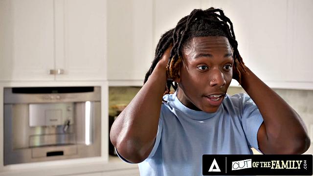 OUT OF THE FAMILY - MILF Danielle Renaes Big Tits Seduce Stepteen For Interracial Fuck