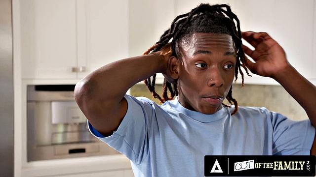 OUT OF THE FAMILY - MILF Danielle Renaes Big Tits Seduce Stepteen For Interracial Fuck