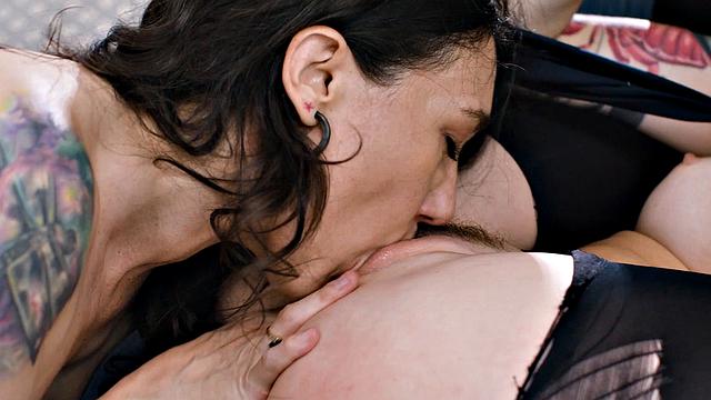 LEZ BE BAD - Sexy Charlotte Sins Gets DESTROYED By Sinn Sage's FINGERING & STRAP-ON Wild Skills