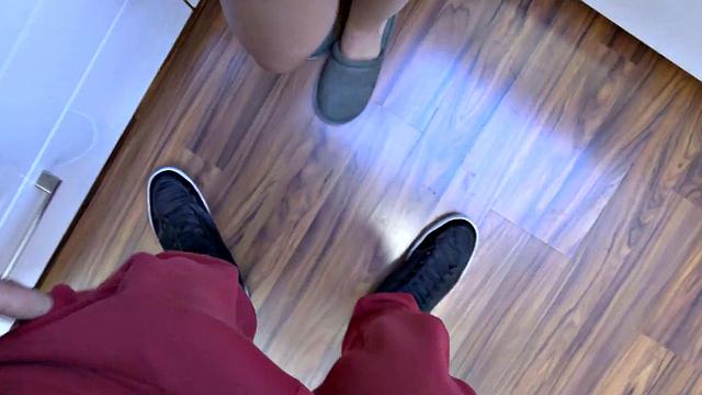 Debt-hungry teen with big tits offers POV sex for cash