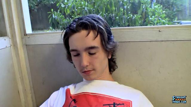 Sean Johansen strokes his thick cock and teases with every touch
