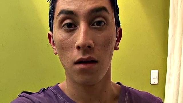 Latinos Gerardo and Bernard know just how to break up the day by taking some time to roll around on the floor. A well placed hand gets the mood going and soon the horny twinks are naked and sucking on big uncut cocks.