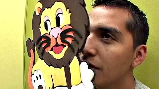 Latinos Gerardo and Bernard know just how to break up the day by taking some time to roll around on the floor. A well placed hand gets the mood going and soon the horny twinks are naked and sucking on big uncut cocks.