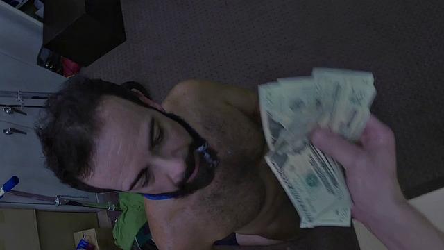 Facial gaypawn rims and fucks shop owner in office