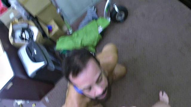 Facial gaypawn rims and fucks shop owner in office