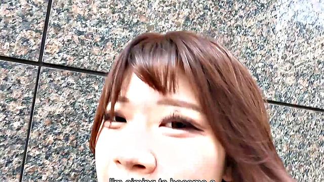 Tumugi Nakahara is an aspiring model with big juicy boobs