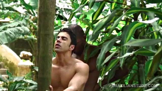 We look in on Latin studs Adrian Correa and Vasco Fernandez having a hot and heavy sword fight. Adrian is hung and Vasco goes to town sucking and licking his meat.