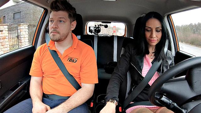 Upskirt student teasing teacher