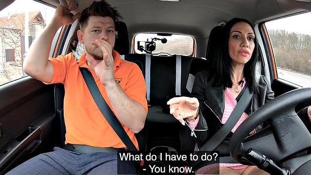 Upskirt student teasing teacher