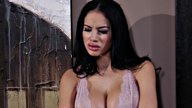 NURU MASSAGE - Busty Victoria June Fucks Class Nerd During Massage