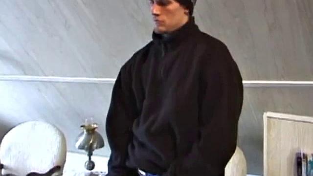 Jonathan strokes his cock for the camera and can't hold back