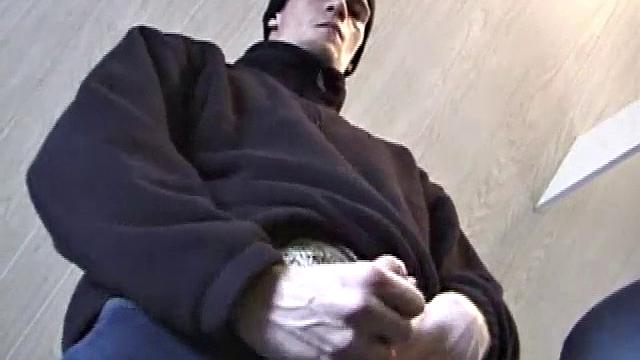 Jonathan strokes his cock for the camera and can't hold back