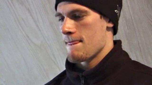 Jonathan strokes his cock for the camera and can't hold back