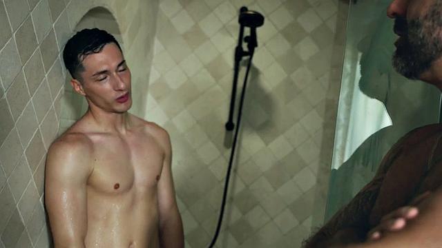 Tattooed hairy stepdaddy barebacked by stepson