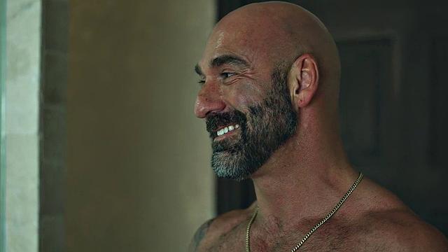 Tattooed hairy stepdaddy barebacked by stepson