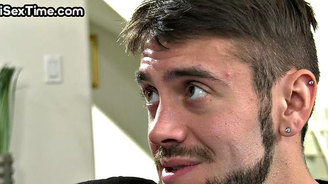 Big-titted bisex MILF fucked and fucks with strapon in 3some