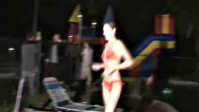 Tattooed brunette gets pounded hard in the car, at the pool, and in bed