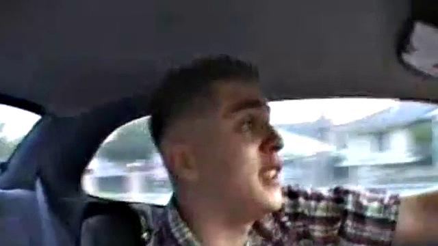 Tattooed brunette gets pounded hard in the car, at the pool, and in bed