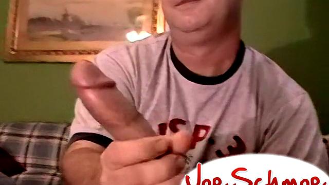 jersey takes care of a big straight cock