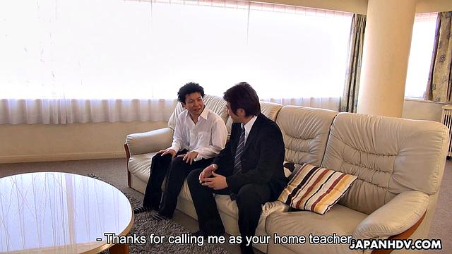 Reiko Shimura banged by stepson and husband