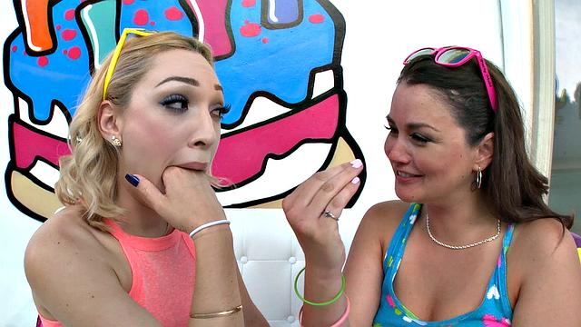 Lily And Allie Are Slobber Sluts