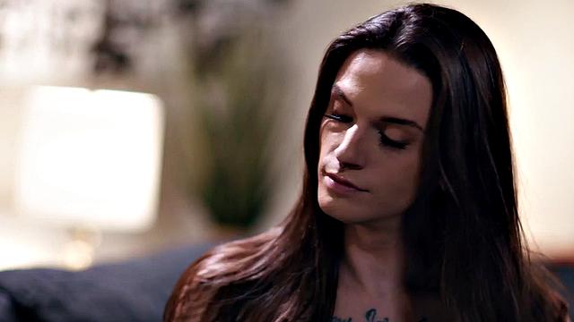 TS anal loving slut drilled by BFs cock at home