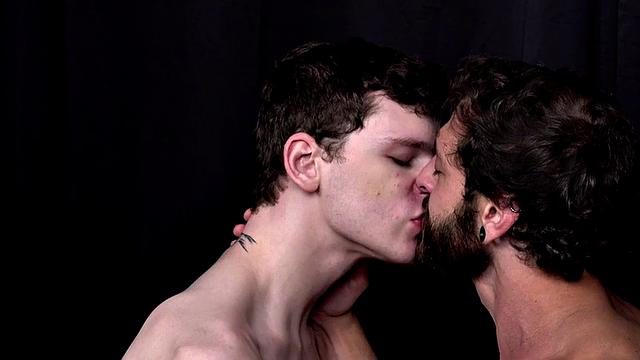 Rimmed amateur twink barebacked by inked jock