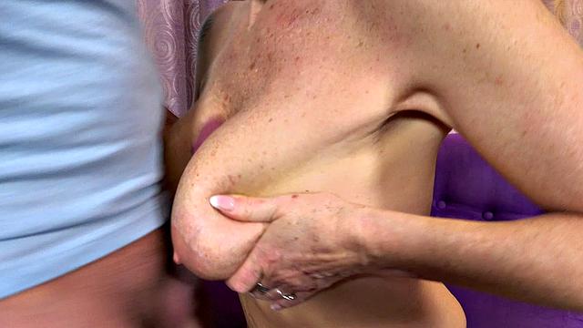 Granny gets handsy with the handyman