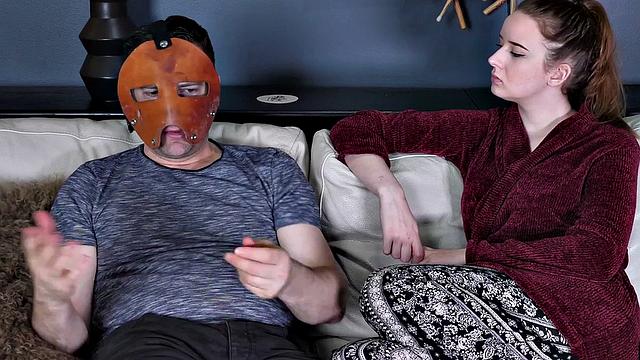 Submissive teen gets pissed on