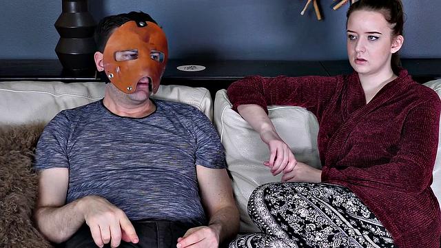 Submissive teen gets pissed on