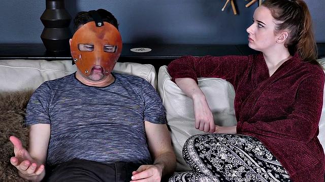 Submissive teen gets pissed on