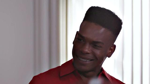 Rimming Black top fucks boyfriend's asshole on college desk