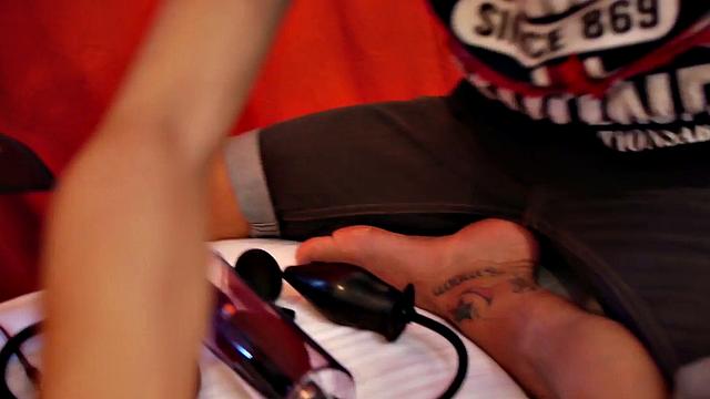 Asia twink assfingered by doc in infirmary before barebacking