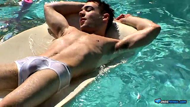 Zack & Mike - Poolside Jerk-off - Mike Roberts & Zack Randall