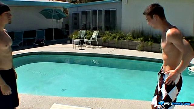 Zack & Mike - Poolside Jerk-off - Mike Roberts & Zack Randall