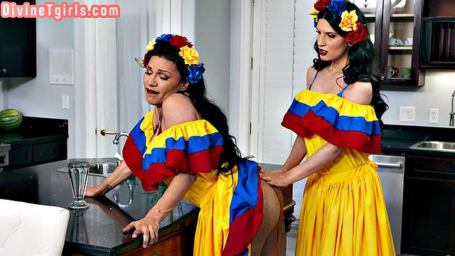 Dreamy Latina Trans Sapphic Sex