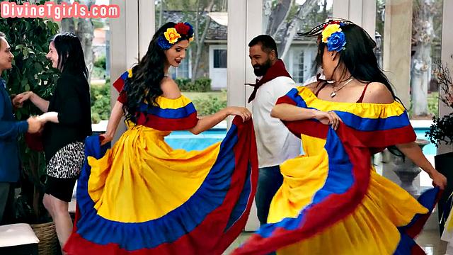 Dreamy Latina Trans Sapphic Sex