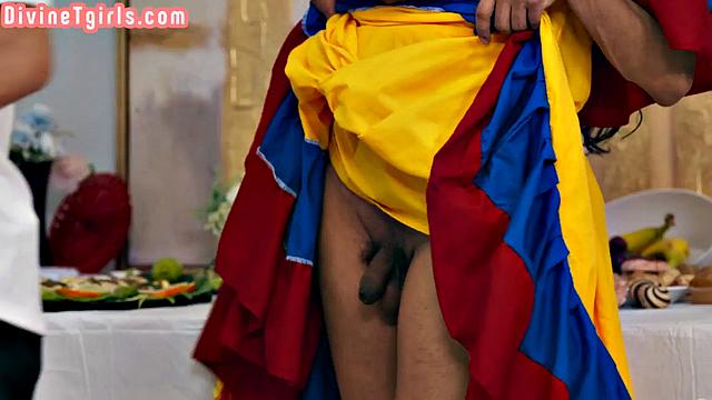 Dreamy Latina Trans Sapphic Sex