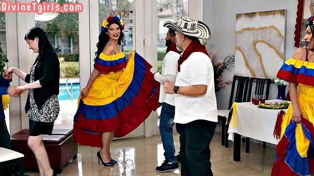 Dreamy Latina Trans Sapphic Sex