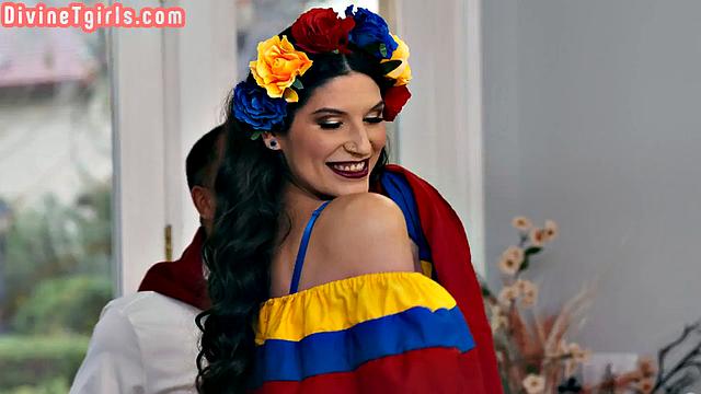 Dreamy Latina Trans Sapphic Sex